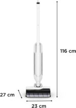 Rowenta X-Clean 10, kabelloser Akku-Nass-Trockensauger, Saugwischer selbstreinigend und -trocknend, Nasssauger Ultraleicht: nur 0,8 kg in der Hand, Waschsauger mit 60 min Laufzeit, weiß, YY5785FE