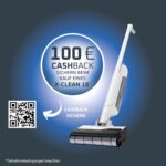 Rowenta X-Clean 10, kabelloser Akku-Nass-Trockensauger, Saugwischer selbstreinigend und -trocknend, Nasssauger Ultraleicht: nur 0,8 kg in der Hand, Waschsauger mit 60 min Laufzeit, weiß, YY5785FE
