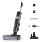 Rowenta X-Clean 10, kabelloser Akku-Nass-Trockensauger, Saugwischer selbstreinigend und -trocknend, Nasssauger Ultraleicht: nur 0,8 kg in der Hand, Waschsauger mit 60 min Laufzeit, weiß, YY5785FE