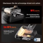 roborock F25 GT Nass Trockensauger, 180° Lay-Flat Saugwischer, 90°C Hochtemperatur Selbstreinigung, 20.000 Pa Akku Staubsauger mit Wischfunktion, Wischsauger Kabellos Anti-Tangle für HarteBoden